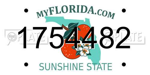 1754482 Florida License Plate