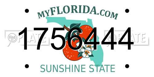 1756444 Florida License Plate