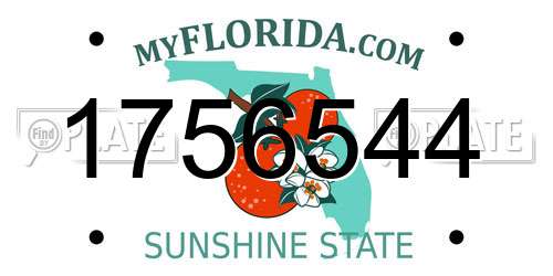 1756544 Florida License Plate