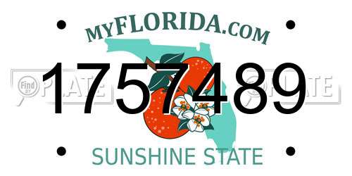 1757489 Florida License Plate