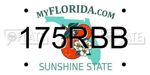 175RBB Florida License Plate