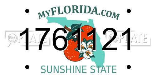 1761121 Florida License Plate