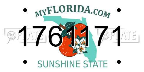 1761171 Florida License Plate