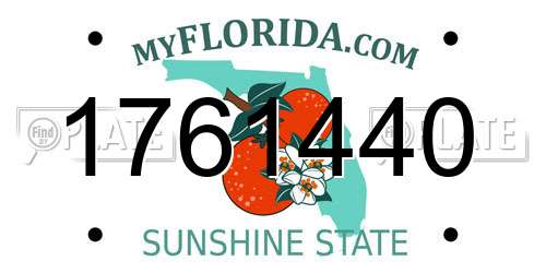 1761440 Florida License Plate