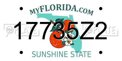 17735Z2 Florida License Plate