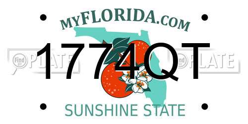 1774QT Florida License Plate