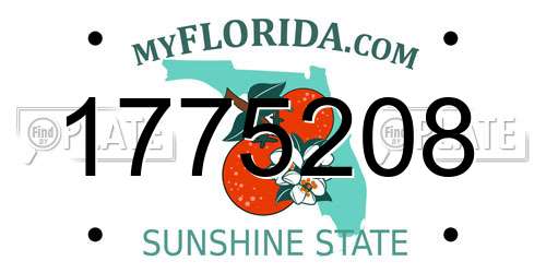 1775208 Florida License Plate