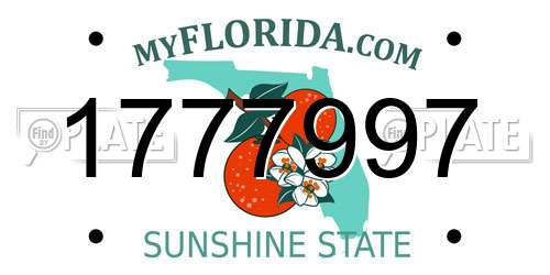 1777997 Florida License Plate