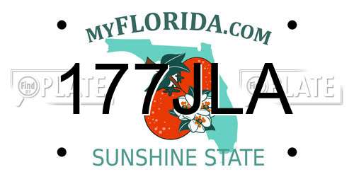 177JLA Florida License Plate