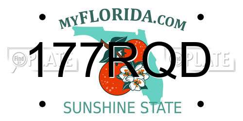 177RQD Florida License Plate