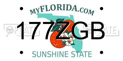 177ZGB Florida License Plate