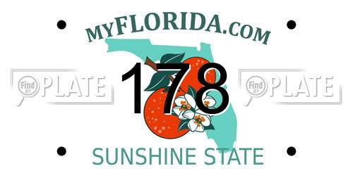 178 Florida License Plate