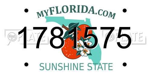 1781575 Florida License Plate