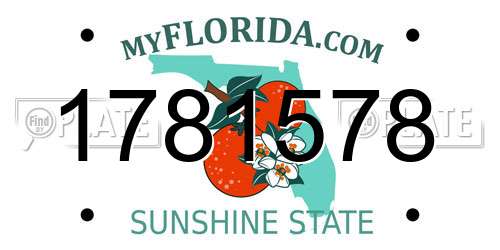 1781578 Florida License Plate