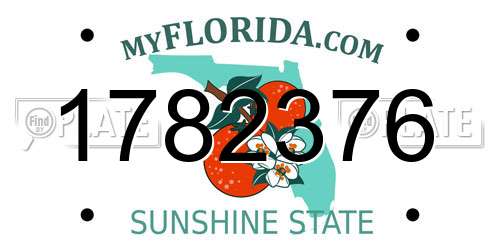 1782376 Florida License Plate