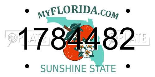 1784482 Florida License Plate