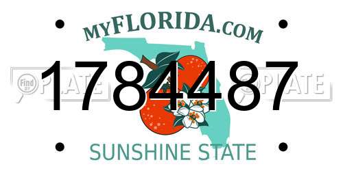 1784487 Florida License Plate