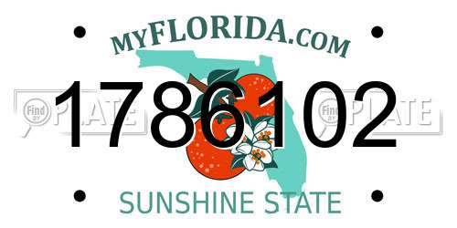 1786102 Florida License Plate