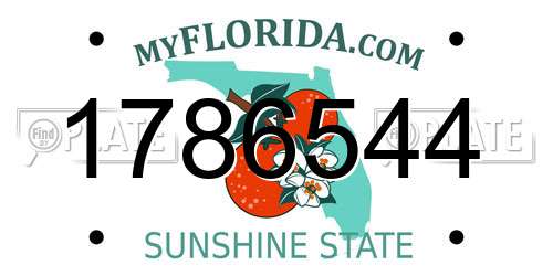 1786544 Florida License Plate