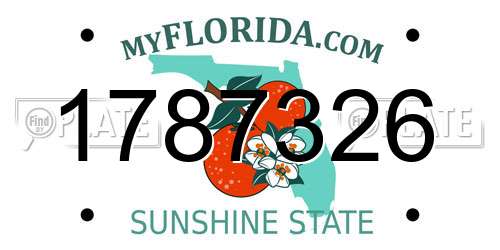 1787326 Florida License Plate