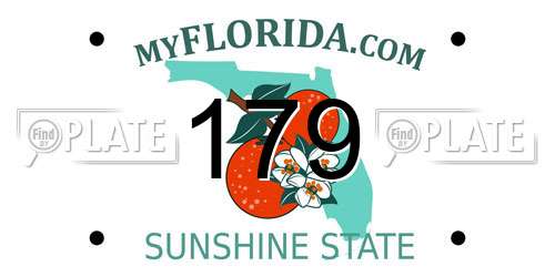 179 Florida License Plate