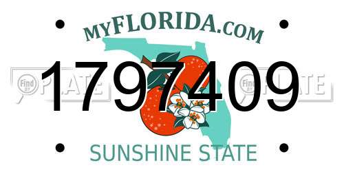 1797409 Florida License Plate