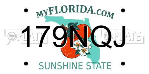179NQJ Florida License Plate