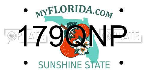 179QNP Florida License Plate