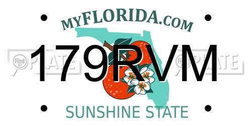 179RVM Florida License Plate