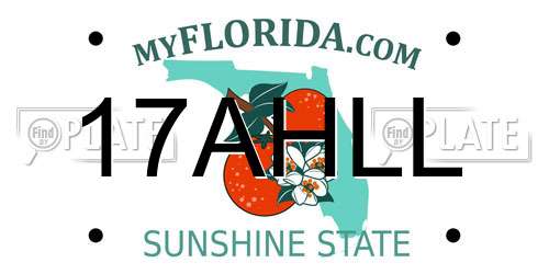 17AHLL Florida License Plate