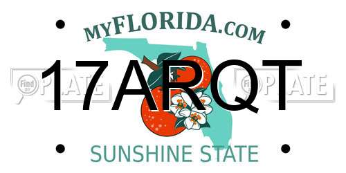17ARQT Florida License Plate