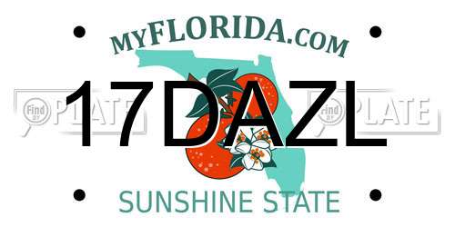 17DAZL Florida License Plate