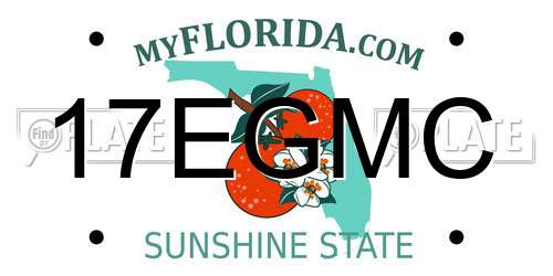 17EGMC Florida License Plate