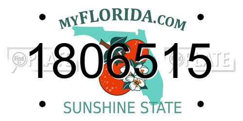 1806515 Florida License Plate
