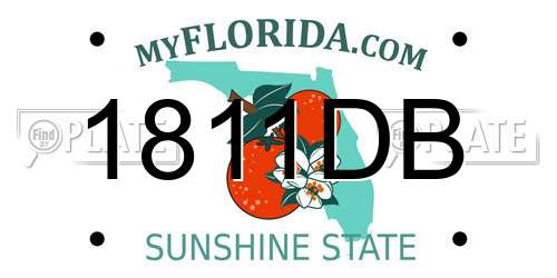 1811DB Florida License Plate
