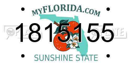 1815155 Florida License Plate