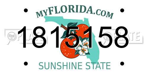 1815158 Florida License Plate