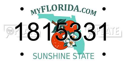 1815331 Florida License Plate