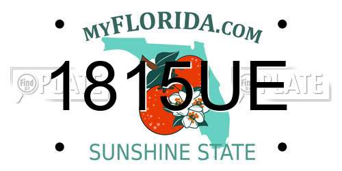 1815UE Florida License Plate