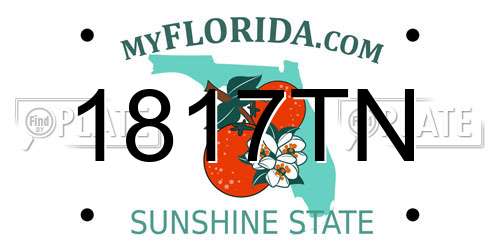 1817TN Florida License Plate