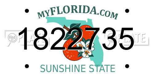 1822735 Florida License Plate