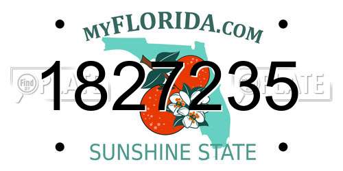 1827235 Florida License Plate