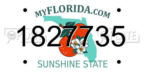 1827735 Florida License Plate