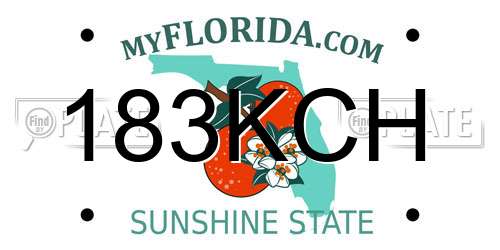 183KCH Florida License Plate