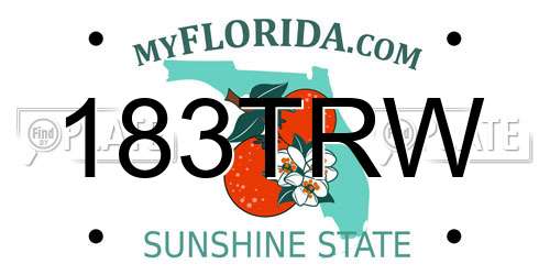 183TRW Florida License Plate