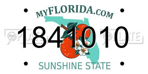 1841010 Florida License Plate