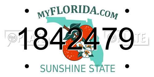 1842479 Florida License Plate