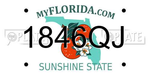 1846QJ Florida License Plate