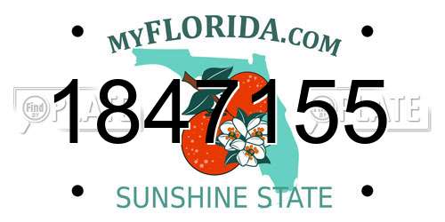 1847155 Florida License Plate