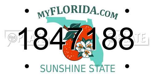 1847188 Florida License Plate